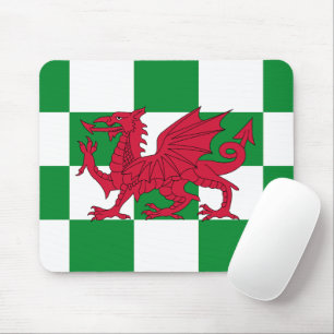 Tapis De Souris Drapeau mystique rouge du dragon celtique du Pays 