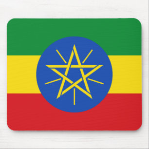 Tapis De Souris Drapeau national du monde de l'Ethiopie
