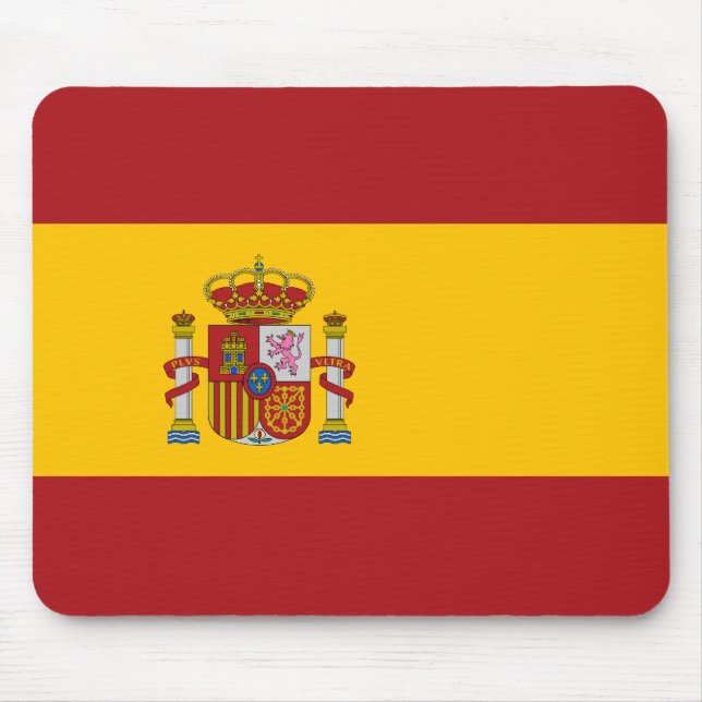 Tapis De Souris Drapeau national Mousepad de l'Espagne (Devant)