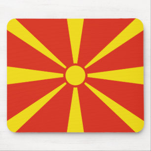 Tapis De Souris Drapeau nord-macédonien Mousepad