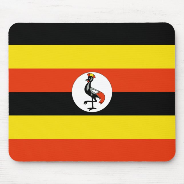 Tapis De Souris Drapeau ougandais Mousepad (Devant)
