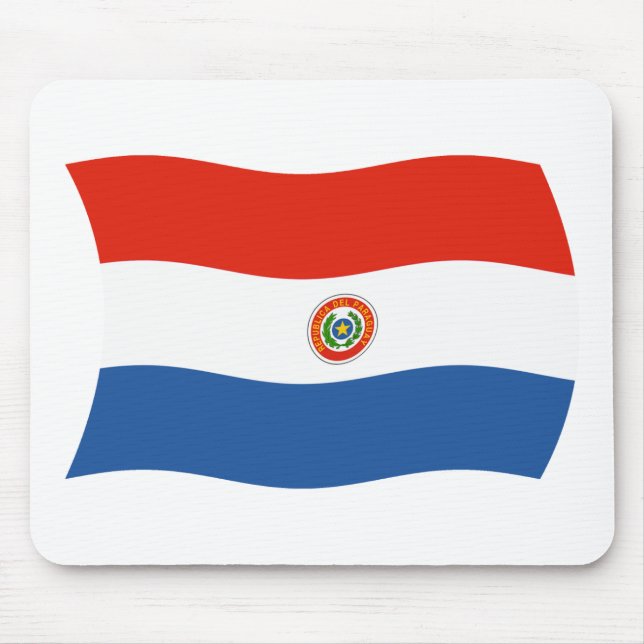 Tapis De Souris Drapeau paraguayen Mousepad (Devant)