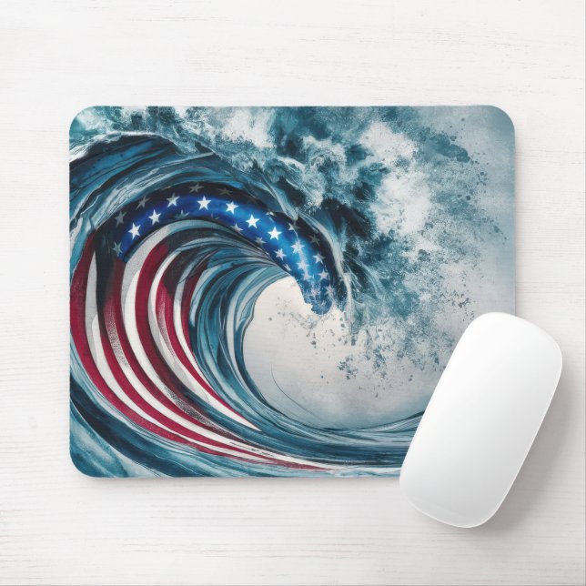 Tapis De Souris Drapeau patriotique (Avec souris)