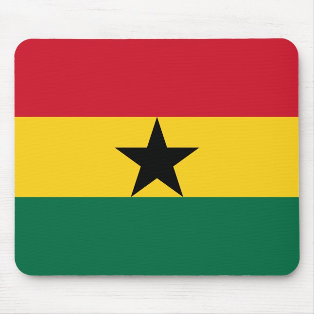 Tapis De Souris Drapeau patriotique du Ghana (Devant)