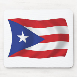 Tapis De Souris Drapeau Porto Rico Mousepad