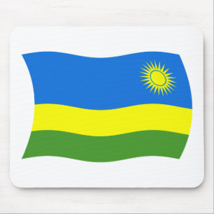Tapis De Souris Drapeau rwandais Mousepad