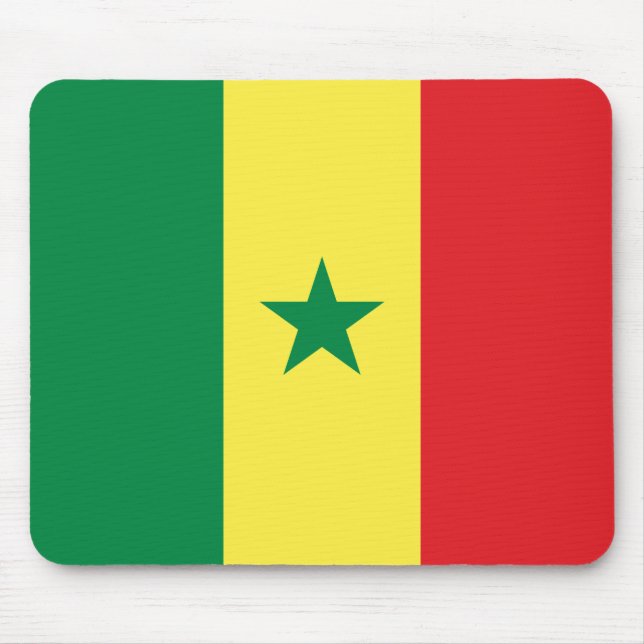 Tapis De Souris Drapeau sénégalais (Sénégal) (Devant)