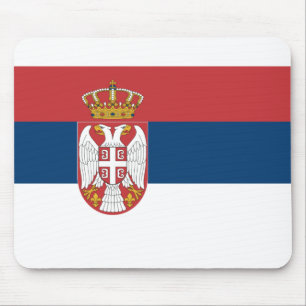 Tapis De Souris Drapeau Serbie