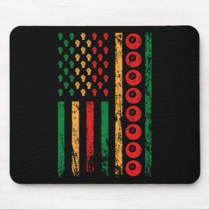 Tapis De Souris Drapeau sportif American Cue Black Junetten Billia