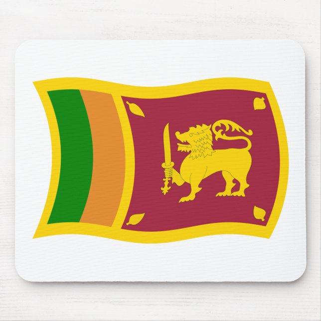 Tapis de souris Drapeau Sri Lanka (Devant)