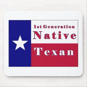 Tapis De Souris Drapeau texan natif de 1ère génération