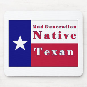 Tapis De Souris Drapeau texan natif de 2e génération