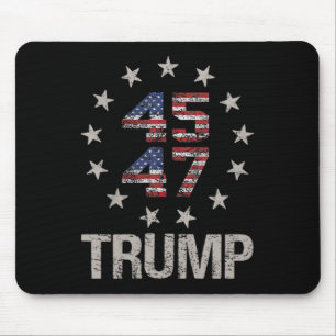 Tapis De Souris Drapeau Trump 2024 (sur Byck) Take America Ck Trum