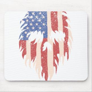 Tapis De Souris Drapeau USA Crâne Barbe | Design Patriotique Détre