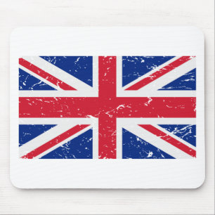 Tapis De Souris Drapeau vintage BRITANNIQUE