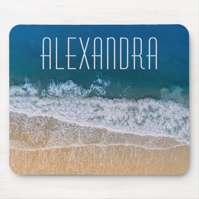 Tapis De Souris Dream Florida Tropical Sand Beach Nom Customisé (Devant)