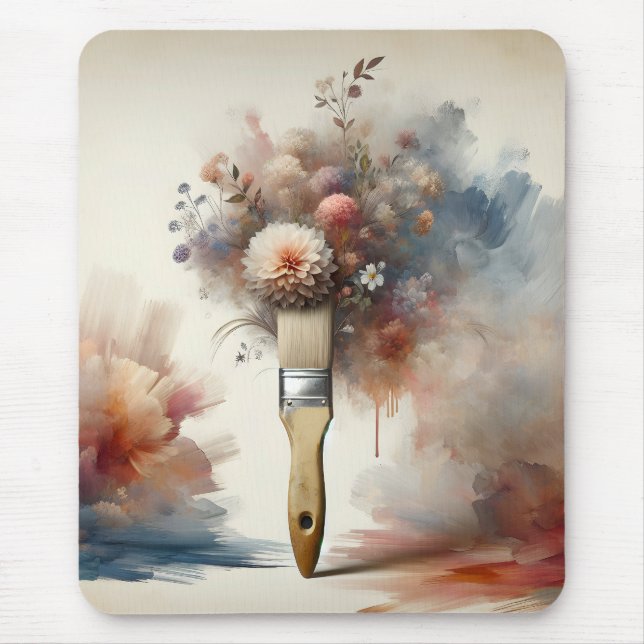 Tapis De Souris Dreamy Paintbrush Flower Bunch (Devant)