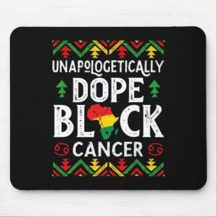 Tapis De Souris Drogue anti-apologétique Cancer noir Zodiac Signal