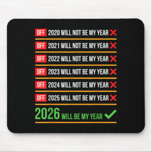 Tapis De Souris Drôle 2026 Sera Mon Année Sitive Comeback Humour 
