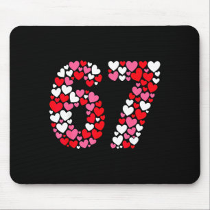 Tapis De Souris Drôle 67 Meme 6 7 Langage Gen Alpha pour la Saint-