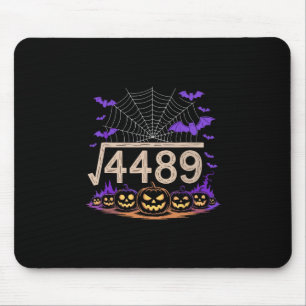 Tapis De Souris Drôle 67 Mème Prof de maths 6 7 Halloween Carré Ro