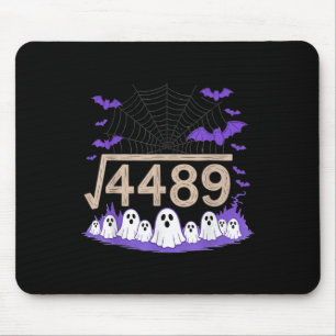 Tapis De Souris Drôle 67 Mème Prof de maths 6 7 Halloween Carré Ro