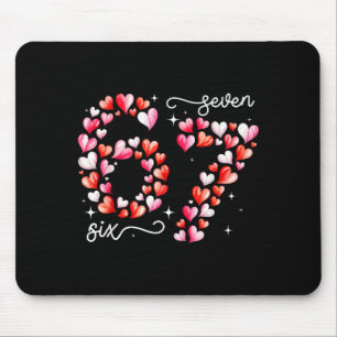 Tapis De Souris Drôle 67 Mème Six Sept Cœur Correspondant Couples