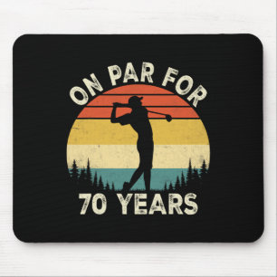 Tapis De Souris Drôle 70e Anniversaire Golf Golfeur 70 Ans Golf B