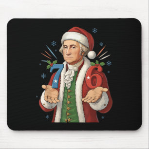 Tapis De Souris Drôle 7-6 6-7 George Washington Santa 67 Meme Chri