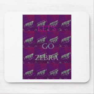 Tapis De Souris Drôle, allons-y Zèbre  motif Hakuna Matata Design 