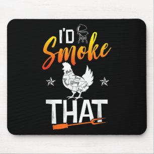 Tapis De Souris Drôle Barbecue Poulet Graphique Femmes Hommes Vian