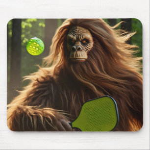 Tapis De Souris Drôle Bigfoot jouer Pickleball