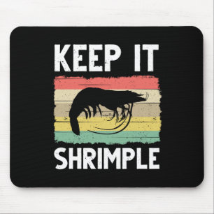 Tapis De Souris Drôle Cadeau De Crevettes Pour Hommes Femmes Cool 