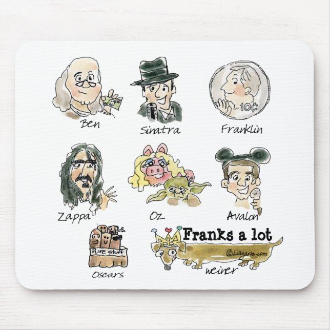 Tapis De Souris Drôle Cartoon Franks Un Lot Mousepad (Devant)
