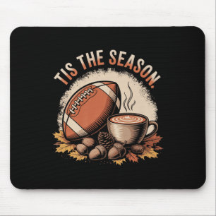 Tapis De Souris Drôle C'est La Saison Football D'automne Cosy Et