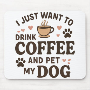 Tapis De Souris Drôle chien amoureux Mug Chien Maman Chien Papa
