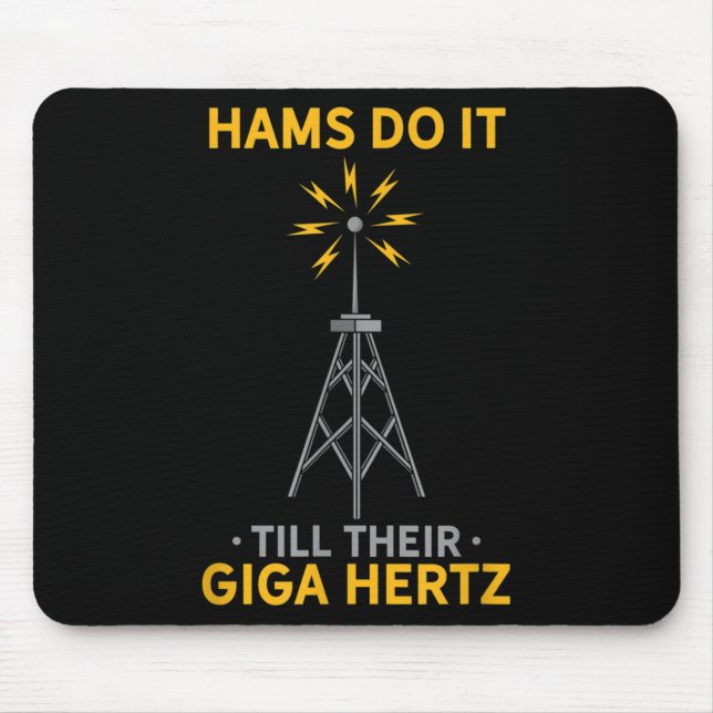 Tapis De Souris Drôle Citation Radio Ham Amateur Amateurs (Devant)