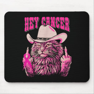 Tapis De Souris Drôle Conscience du cancer du sein Western Rose Ch