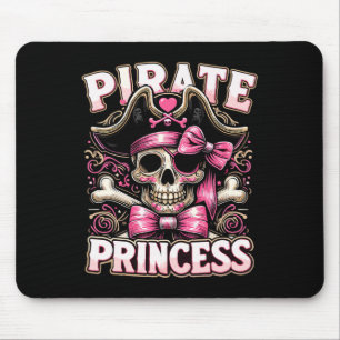 Tapis De Souris Drôle Costume Halloween Pirate Princesse Coquette 