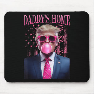Tapis De Souris Drôle Daddys Accueil Maison Blanche Trump Pink 202