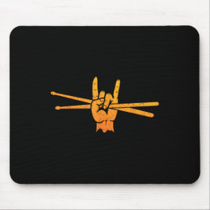 Tapis De Souris Drôle d'art de batteur pour hommes femmes enfants