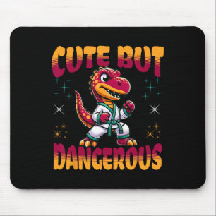 Tapis De Souris Drôle d'arts martiaux Karaté Taekwondo Dinosaure A