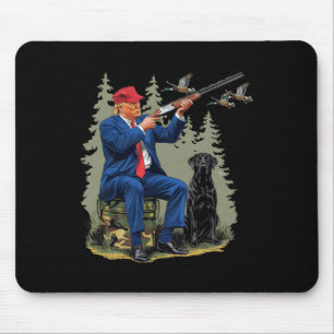 Tapis De Souris Drôle de chasse canard Trump camouflage chasse Bon