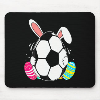 Tapis De Souris Drôle de foot avec des oreilles de lapin jour de P