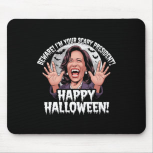 Tapis De Souris Drôle de Kamala Harris Épouvantable Farce d'Hallow