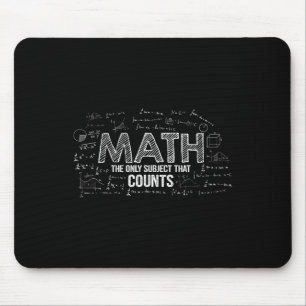 Tapis De Souris Drôle de maths est le seul sujet qui compte les ma