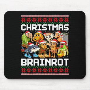 Tapis De Souris Drôle de Noël italien Brain Rot italien Brainrot