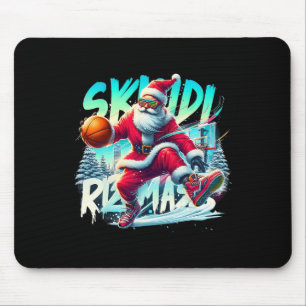 Tapis De Souris Drôle de Noël Xmas Skibidi Rizzmas Santa Panier