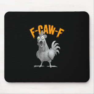 Tapis De Souris Drôle de poulet F-Caw-F F-Caw-F poulet Rétro Class