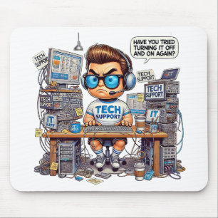 Tapis De Souris Drôle de support technique
